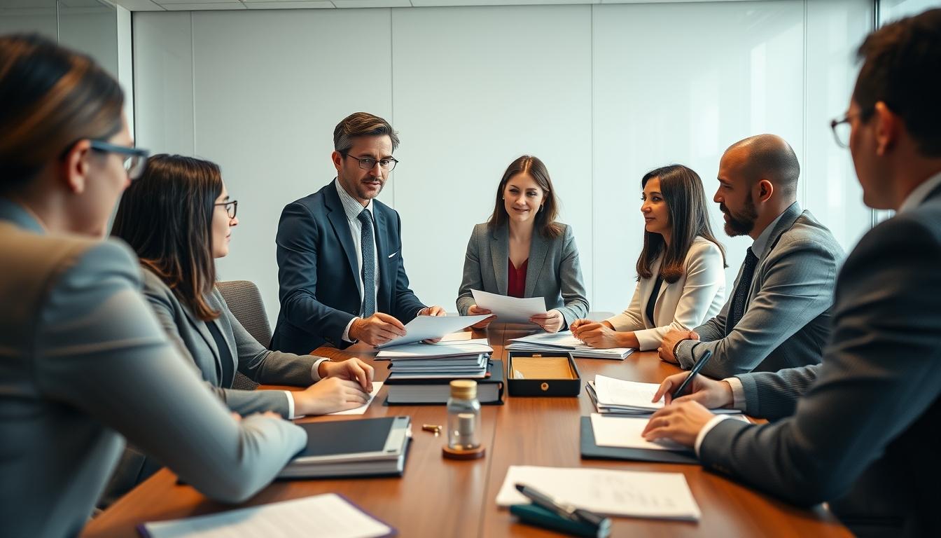 Family discussion about elder care planning